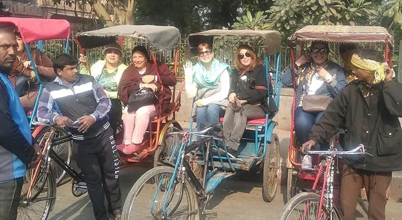 Rickshaw ride through Delhi