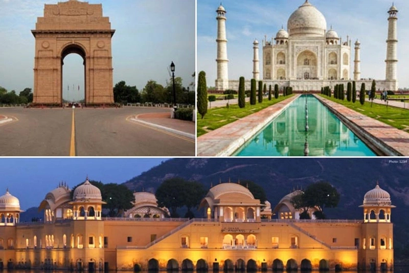 New Delhi, Agra and Jaipur